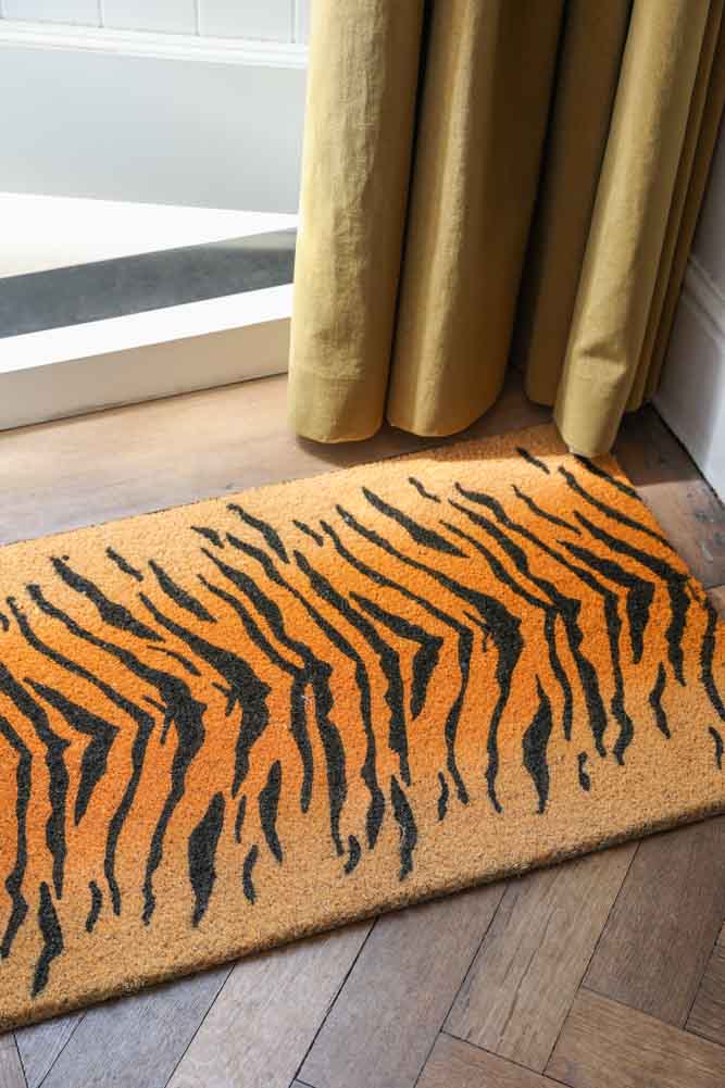 Paillasson à imprimé tigre