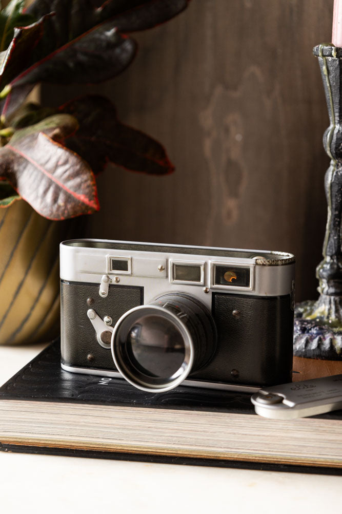 Boîte de rangement pour appareil photo de style vintage