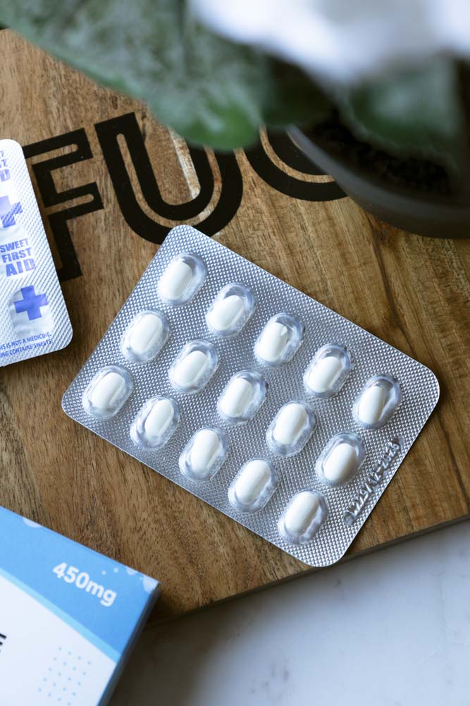 Paquet de pilules à la menthe Wankyhistimine