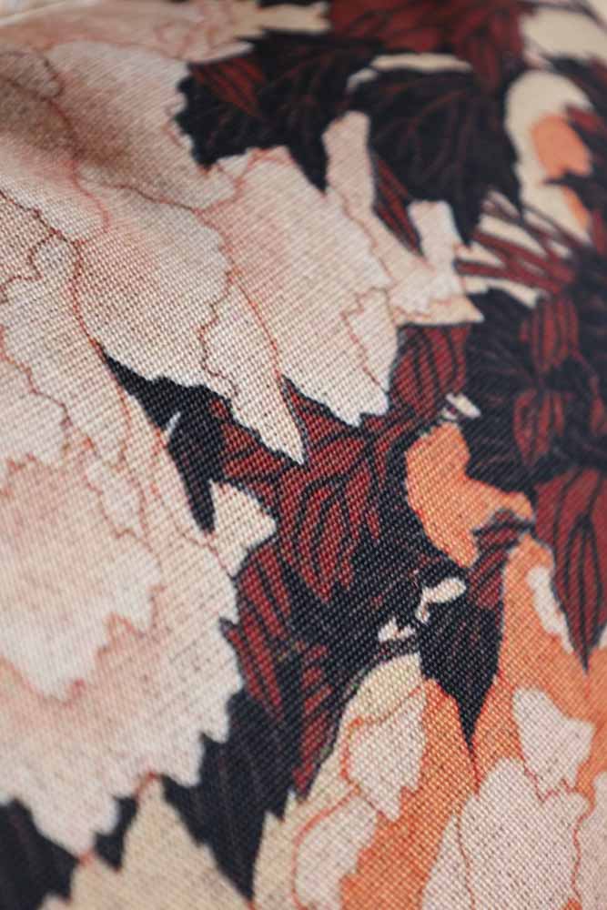 Coussin HKLIVING recyclé imprimé floral Tokyo