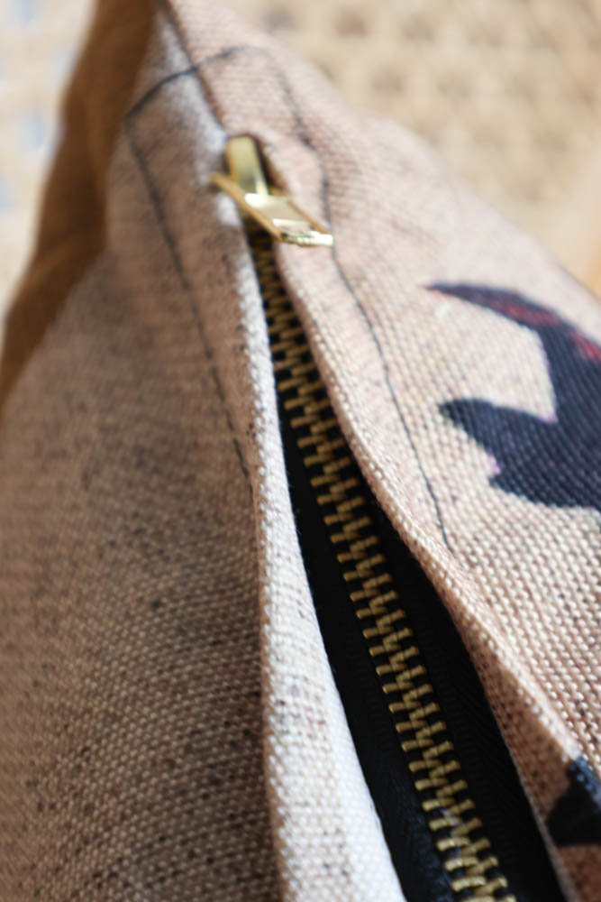 Coussin HKLIVING recyclé imprimé floral Tokyo