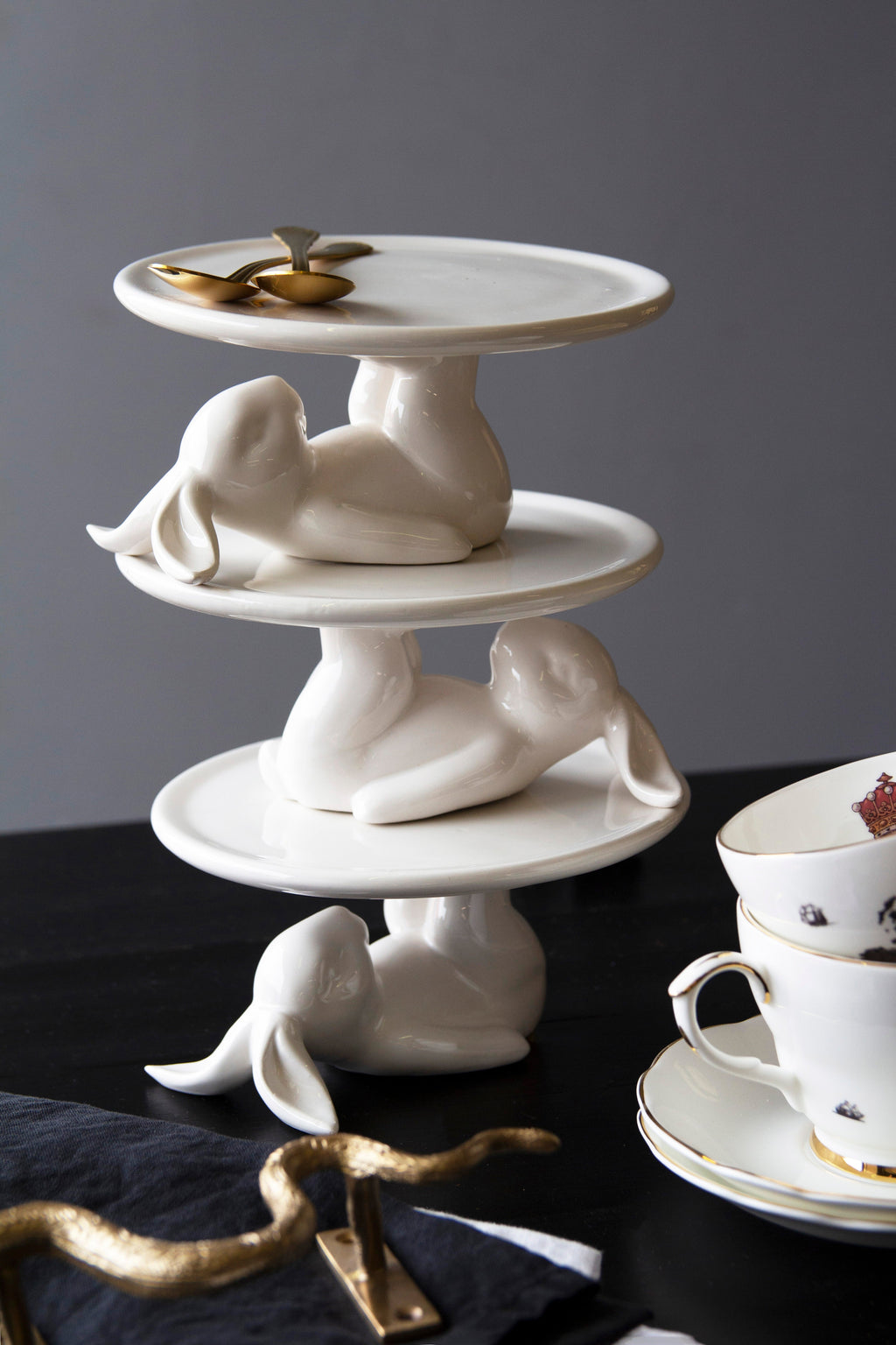 Assiette à cupcakes Lazy Rabbit