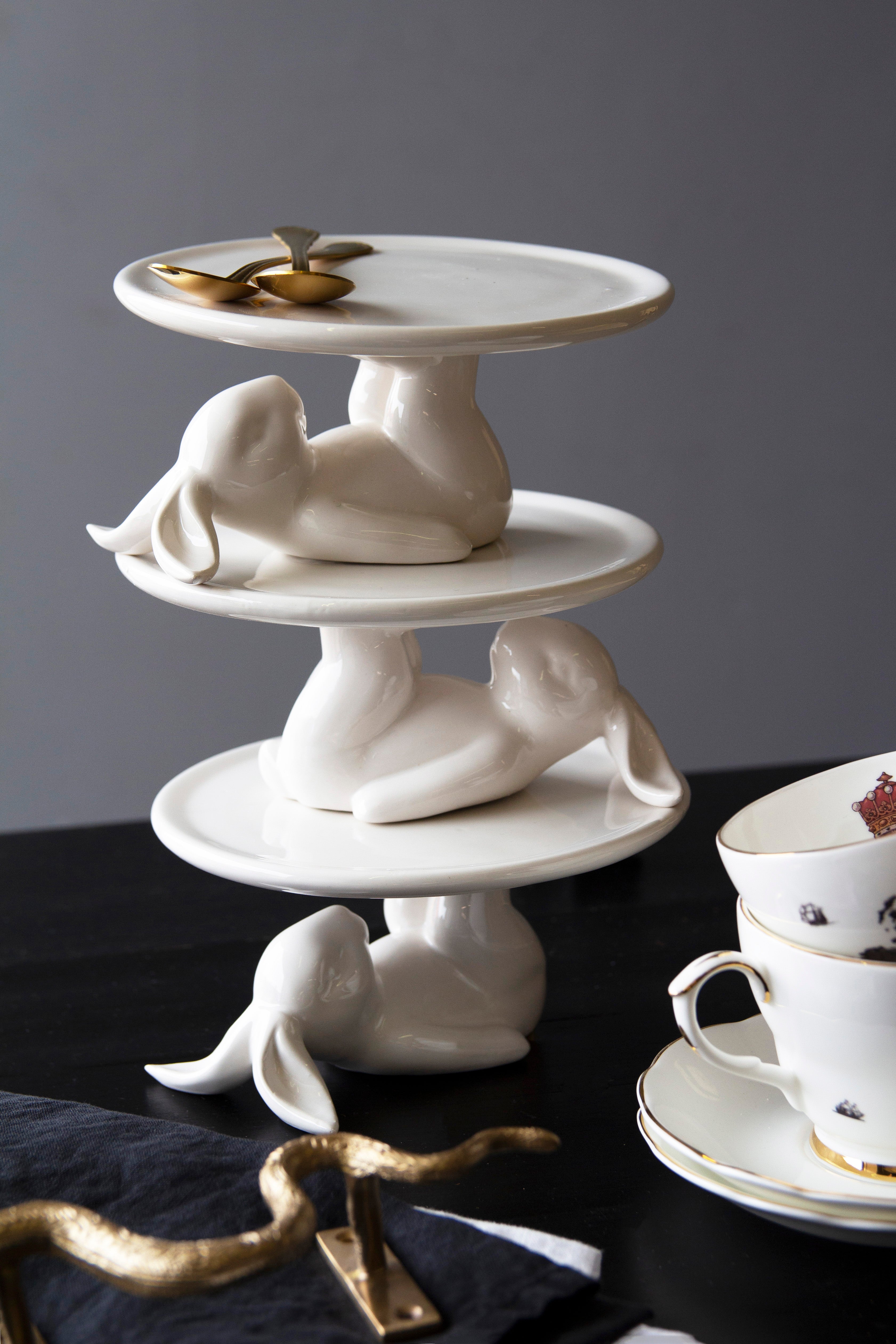 Assiette à cupcakes Lazy Rabbit