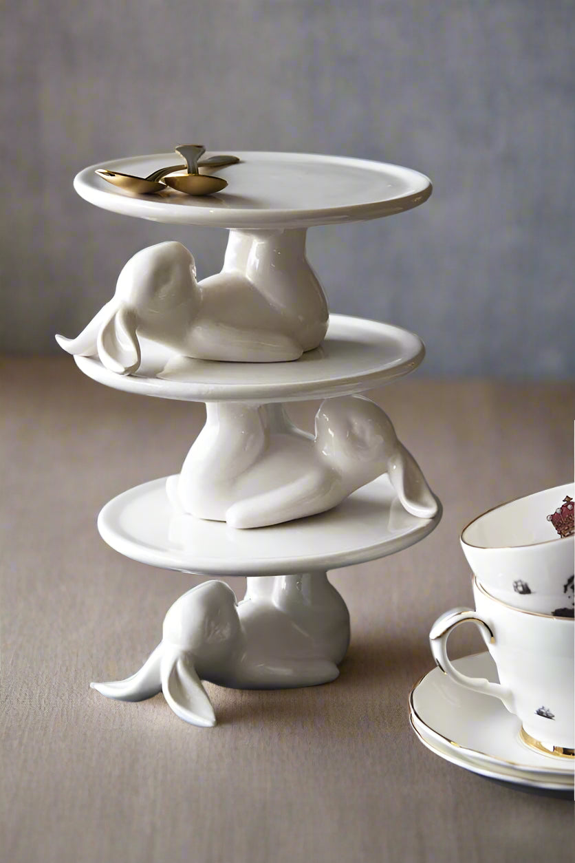 Assiette à cupcakes Lazy Rabbit